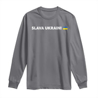 Slava Ukraini Ukraine Flag Long Sleeve Shirt Ukrainian Pride