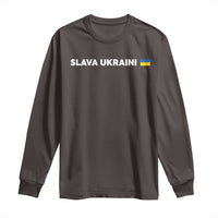 Slava Ukraini Ukraine Flag Long Sleeve Shirt Ukrainian Pride