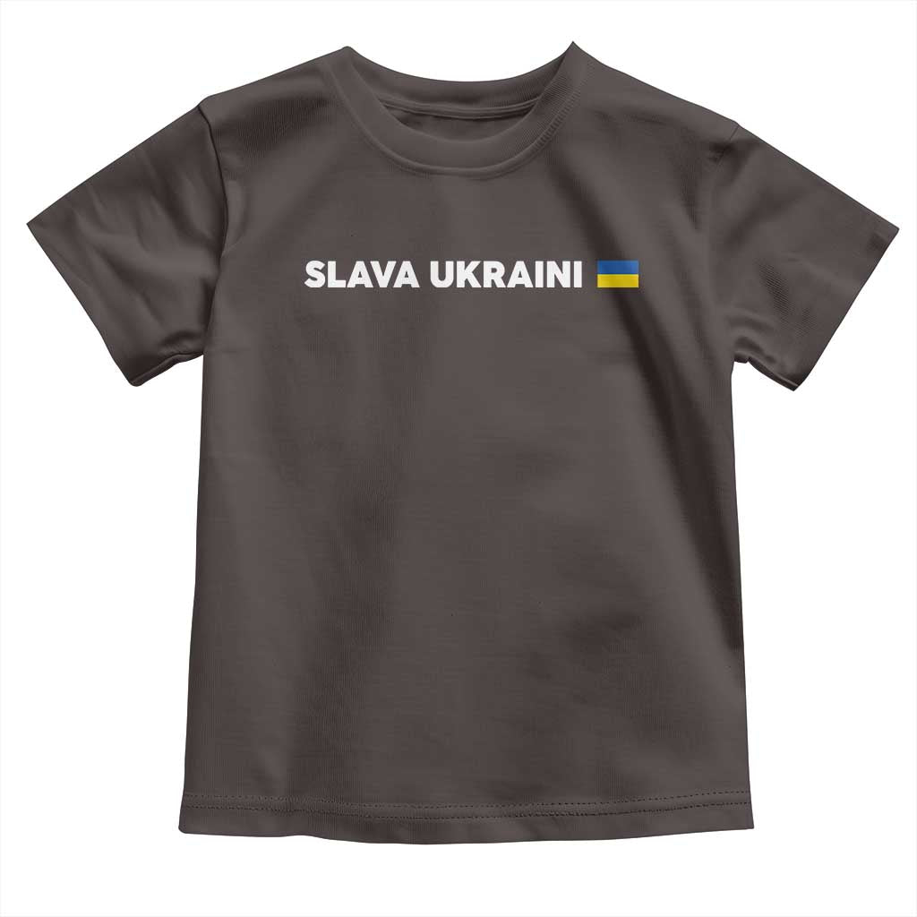 Slava Ukraini Ukraine Flag Toddler T Shirt Ukrainian Pride