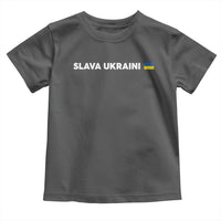 Slava Ukraini Ukraine Flag Toddler T Shirt Ukrainian Pride
