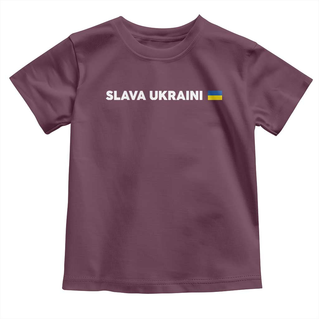Slava Ukraini Ukraine Flag Toddler T Shirt Ukrainian Pride