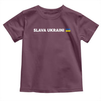 Slava Ukraini Ukraine Flag Toddler T Shirt Ukrainian Pride