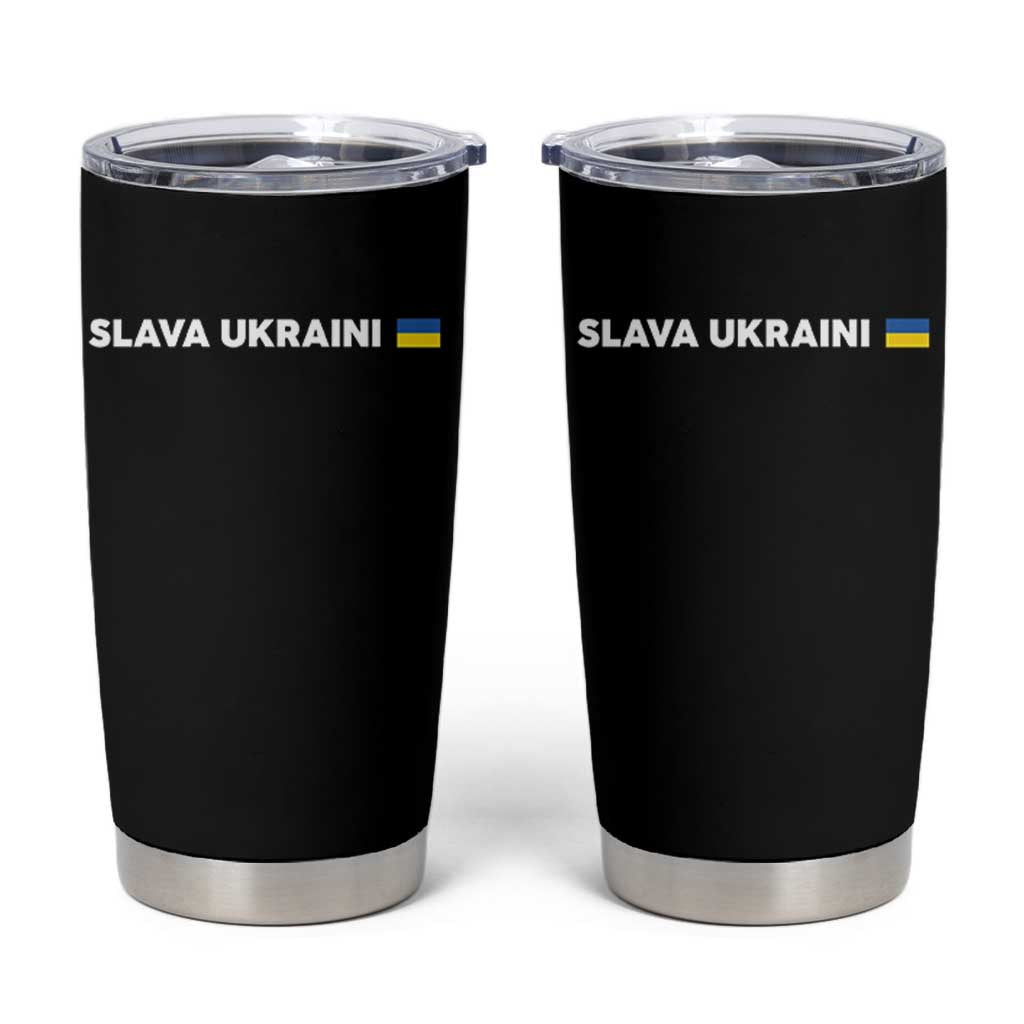 Slava Ukraini Ukraine Flag Tumbler Cup Ukrainian Pride