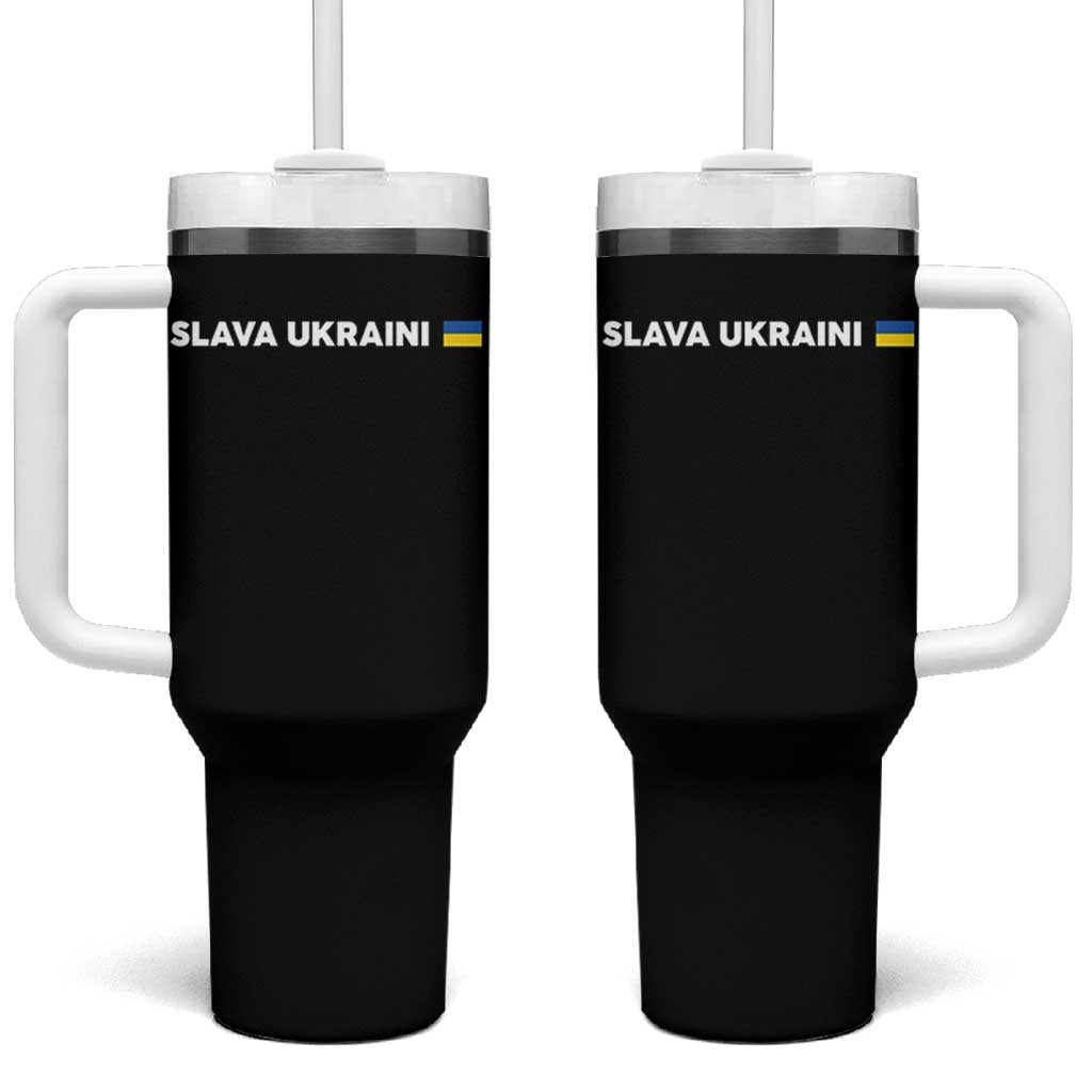 Slava Ukraini Ukraine Flag Tumbler With Handle Ukrainian Pride