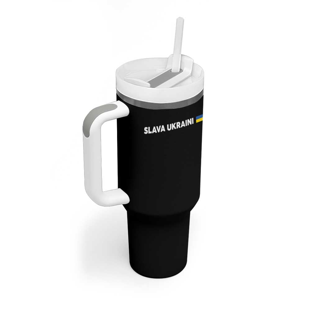 Slava Ukraini Ukraine Flag Tumbler With Handle Ukrainian Pride