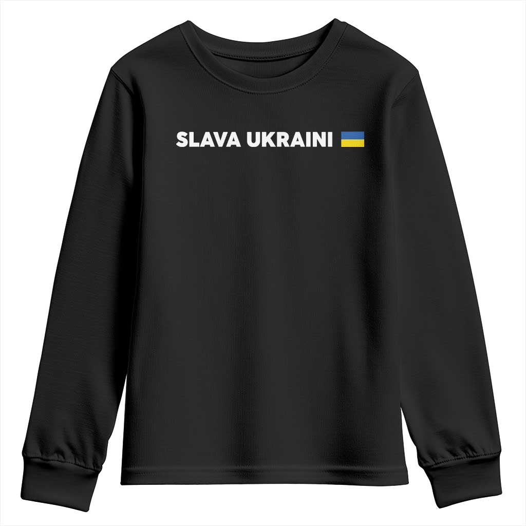 Slava Ukraini Ukraine Flag Youth Sweatshirt Ukrainian Pride