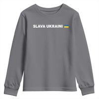 Slava Ukraini Ukraine Flag Youth Sweatshirt Ukrainian Pride