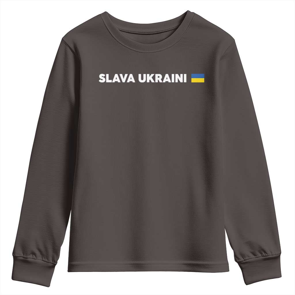 Slava Ukraini Ukraine Flag Youth Sweatshirt Ukrainian Pride
