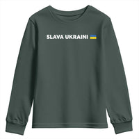Slava Ukraini Ukraine Flag Youth Sweatshirt Ukrainian Pride