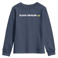 Slava Ukraini Ukraine Flag Youth Sweatshirt Ukrainian Pride