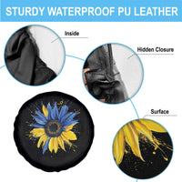 Sunflower Ukraine Flag Spare Tire Cover Patriot Patriotic Ukraine Ukrainian National Flag