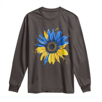Sunflower Ukraine Flag Long Sleeve Shirt Patriot Patriotic Ukraine Ukrainian National Flag