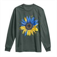 Sunflower Ukraine Flag Long Sleeve Shirt Patriot Patriotic Ukraine Ukrainian National Flag