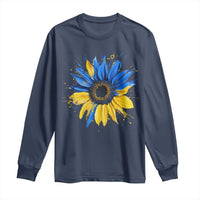 Sunflower Ukraine Flag Long Sleeve Shirt Patriot Patriotic Ukraine Ukrainian National Flag