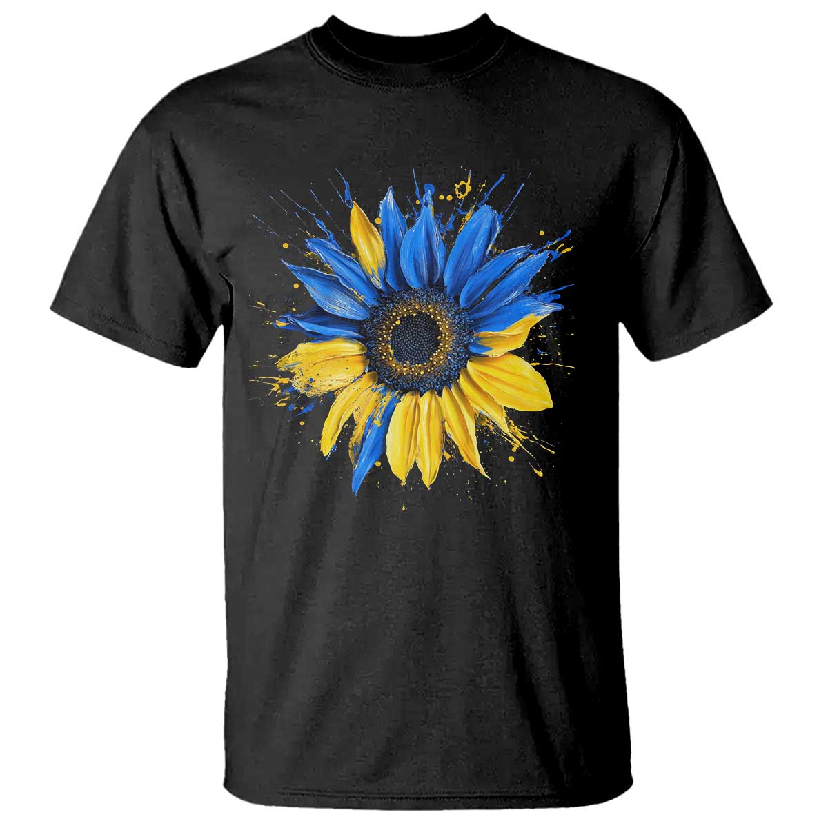 Sunflower Ukraine Flag T Shirt Patriot Patriotic Ukraine Ukrainian National Flag