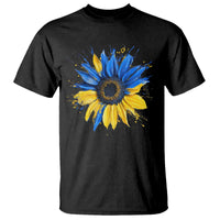 Sunflower Ukraine Flag T Shirt Patriot Patriotic Ukraine Ukrainian National Flag