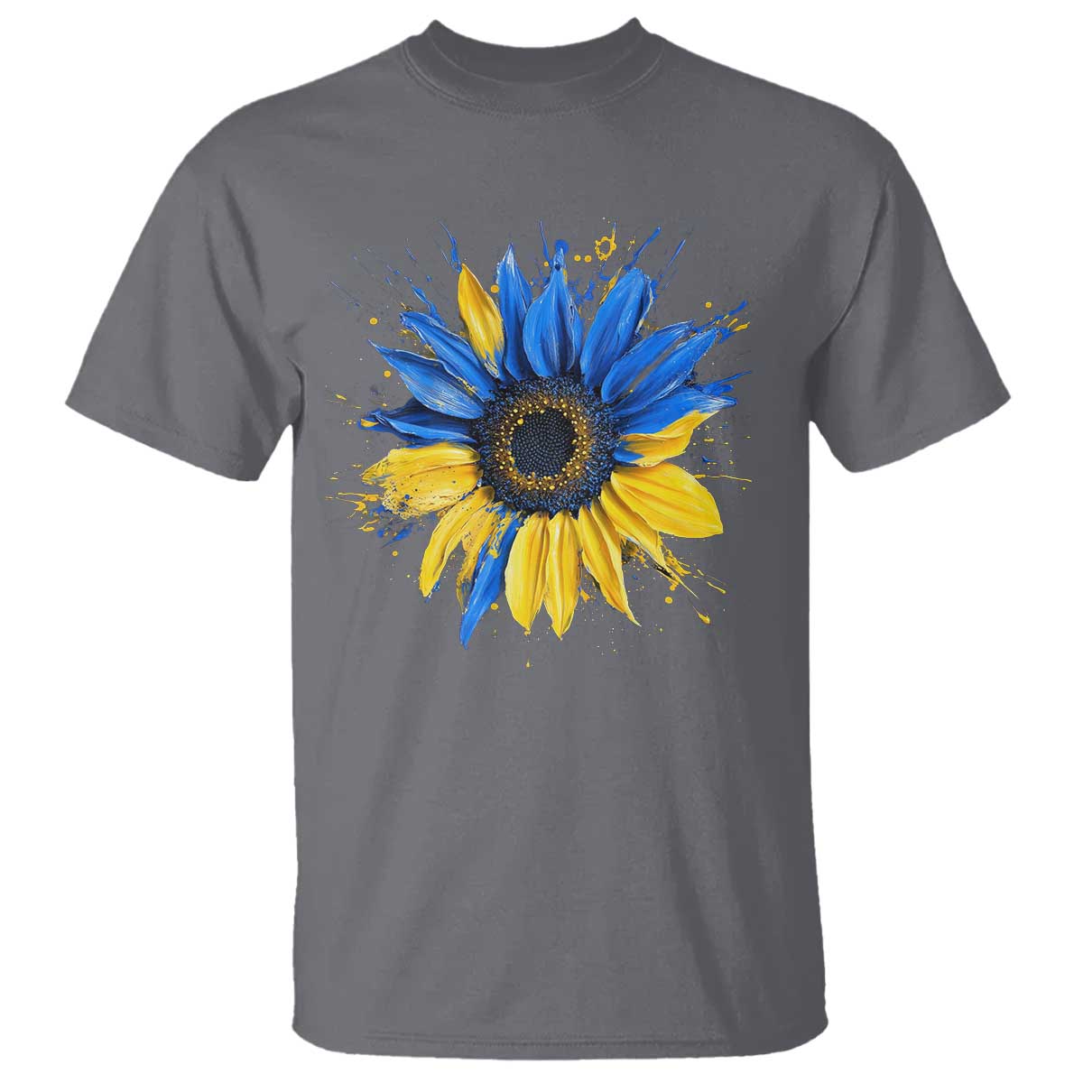 Sunflower Ukraine Flag T Shirt Patriot Patriotic Ukraine Ukrainian National Flag