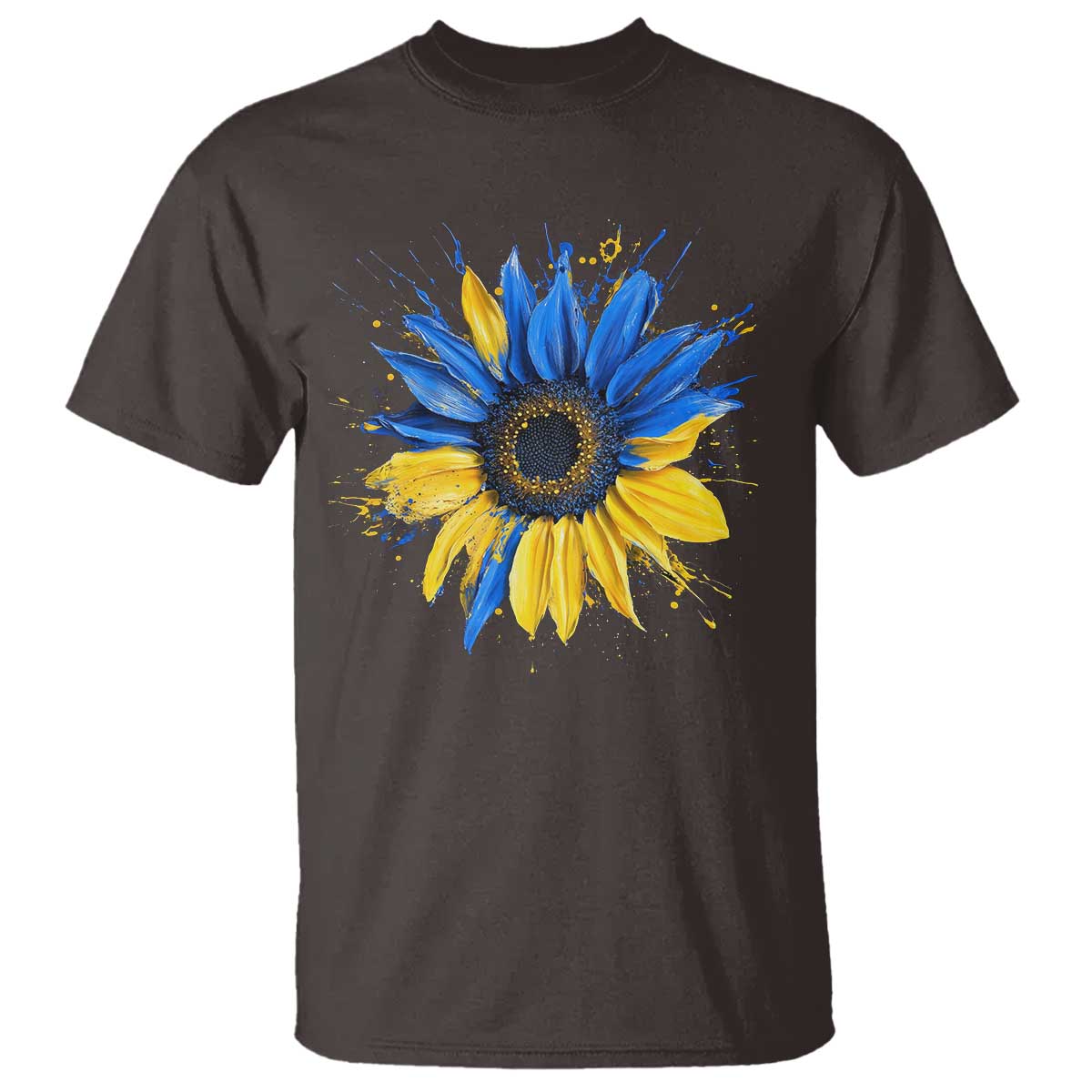 Sunflower Ukraine Flag T Shirt Patriot Patriotic Ukraine Ukrainian National Flag