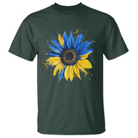 Sunflower Ukraine Flag T Shirt Patriot Patriotic Ukraine Ukrainian National Flag