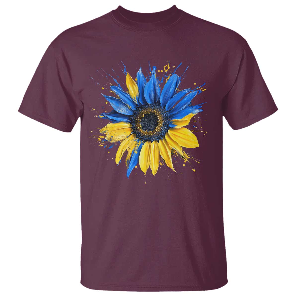 Sunflower Ukraine Flag T Shirt Patriot Patriotic Ukraine Ukrainian National Flag