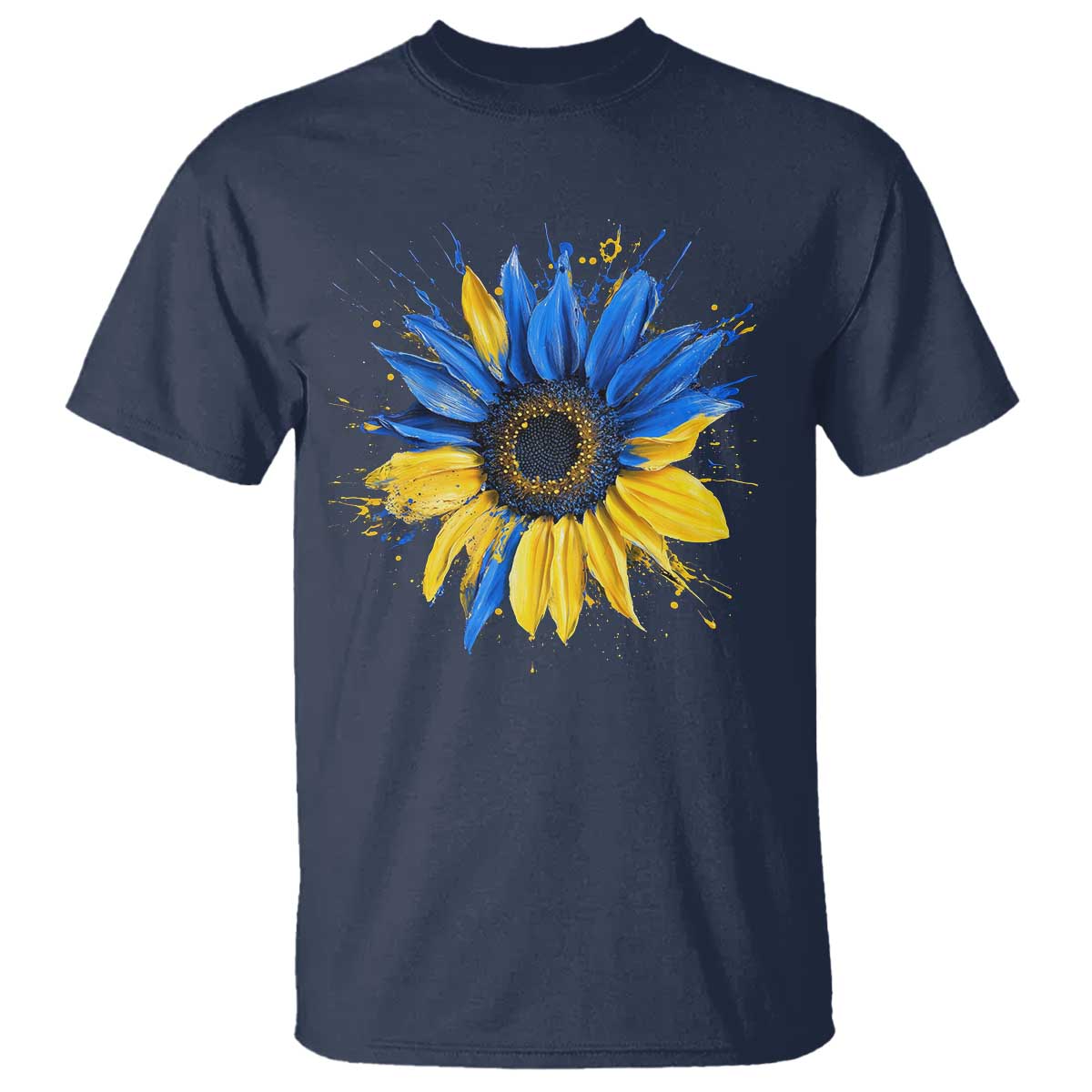 Sunflower Ukraine Flag T Shirt Patriot Patriotic Ukraine Ukrainian National Flag