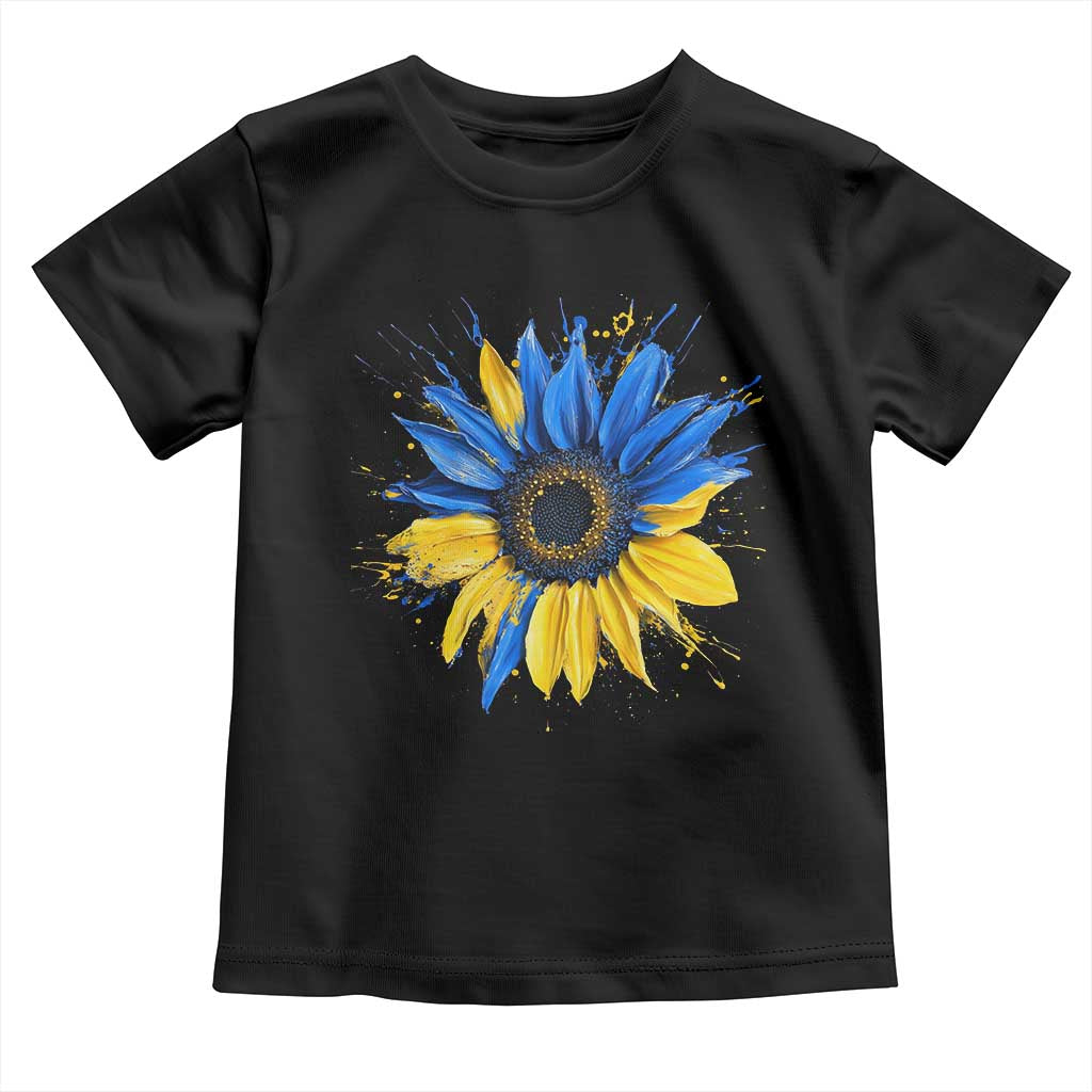 Sunflower Ukraine Flag Toddler T Shirt Patriot Patriotic Ukraine Ukrainian National Flag