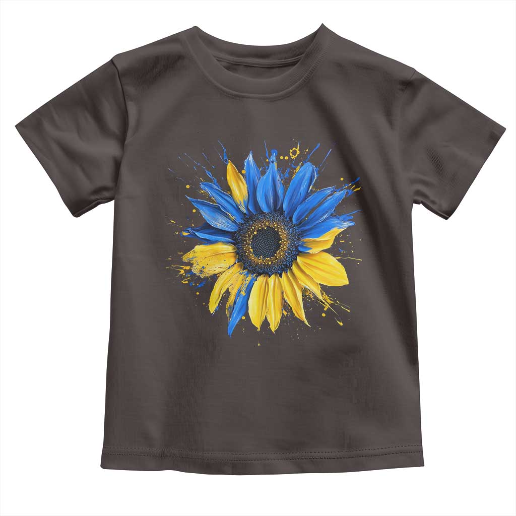 Sunflower Ukraine Flag Toddler T Shirt Patriot Patriotic Ukraine Ukrainian National Flag