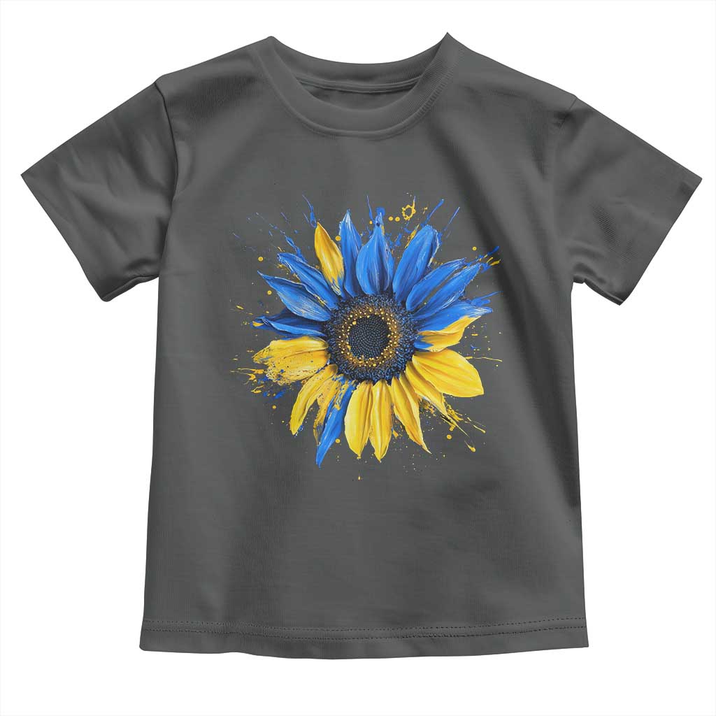 Sunflower Ukraine Flag Toddler T Shirt Patriot Patriotic Ukraine Ukrainian National Flag