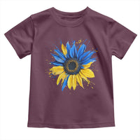 Sunflower Ukraine Flag Toddler T Shirt Patriot Patriotic Ukraine Ukrainian National Flag