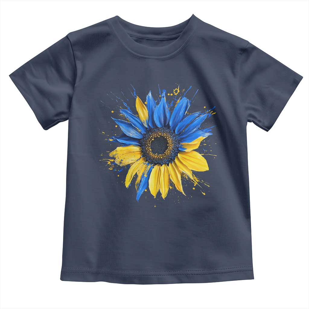 Sunflower Ukraine Flag Toddler T Shirt Patriot Patriotic Ukraine Ukrainian National Flag