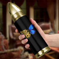 Sunflower Butterfly Ukraine Flag Bullet Tumbler
