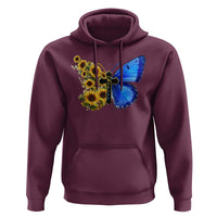 Sunflower Butterfly Ukraine Flag Hoodie