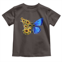 Sunflower Butterfly Ukraine Flag Toddler T Shirt