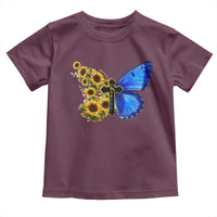 Sunflower Butterfly Ukraine Flag Toddler T Shirt