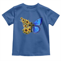 Sunflower Butterfly Ukraine Flag Toddler T Shirt