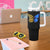 Sunflower Butterfly Ukraine Flag Tumbler With Handle