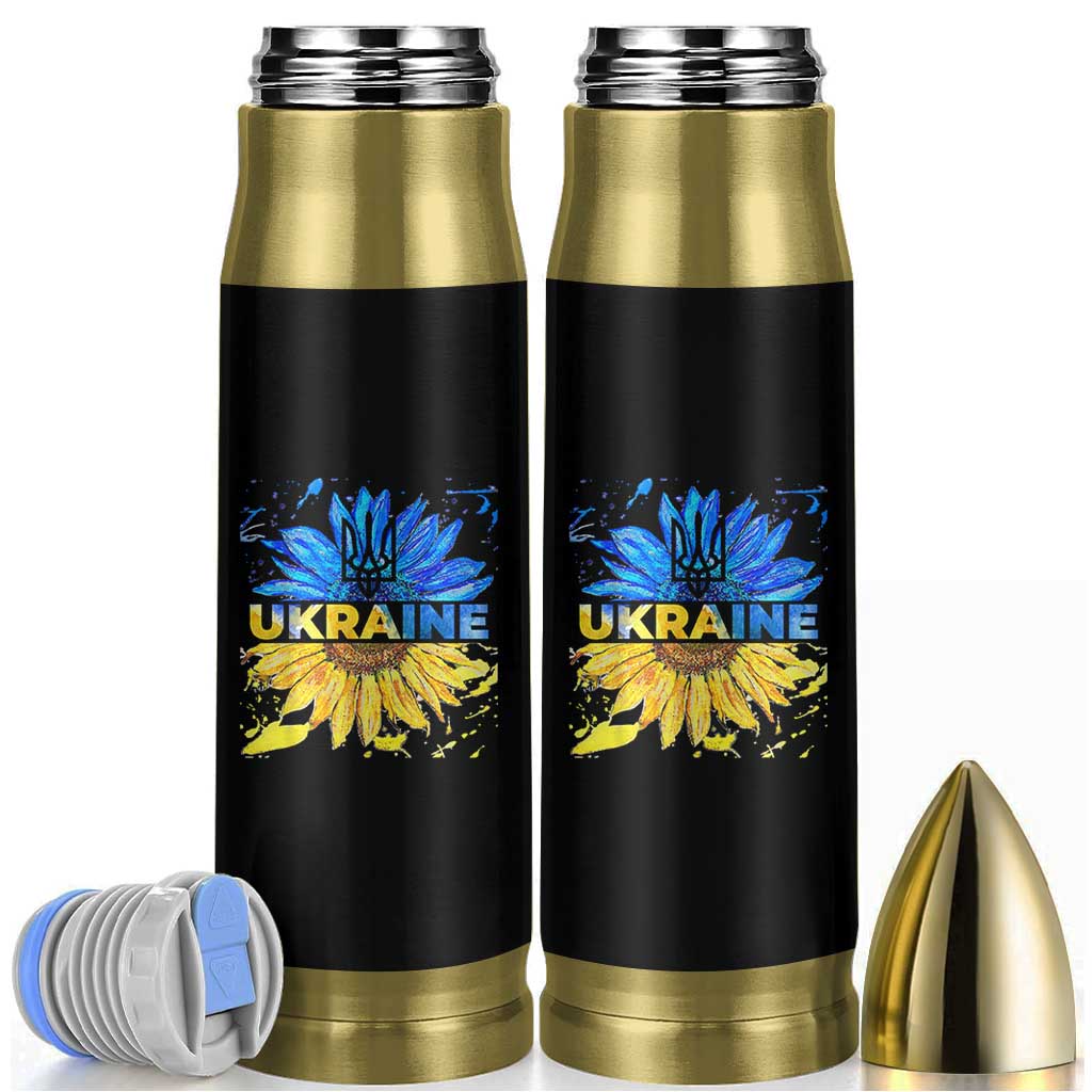 Ukraine Sunflower Ukrainian Flag Bullet Tumbler
