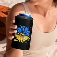 Ukraine Sunflower Ukrainian Flag 4 in 1 Can Cooler Tumbler