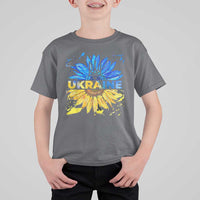 Ukraine Sunflower Ukrainian Flag T Shirt For Kid