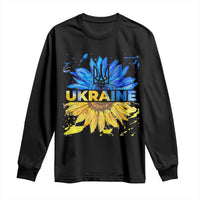 Ukraine Sunflower Ukrainian Flag Long Sleeve Shirt