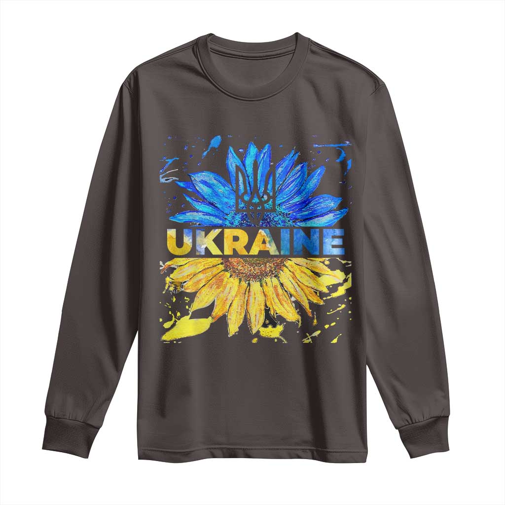 Ukraine Sunflower Ukrainian Flag Long Sleeve Shirt