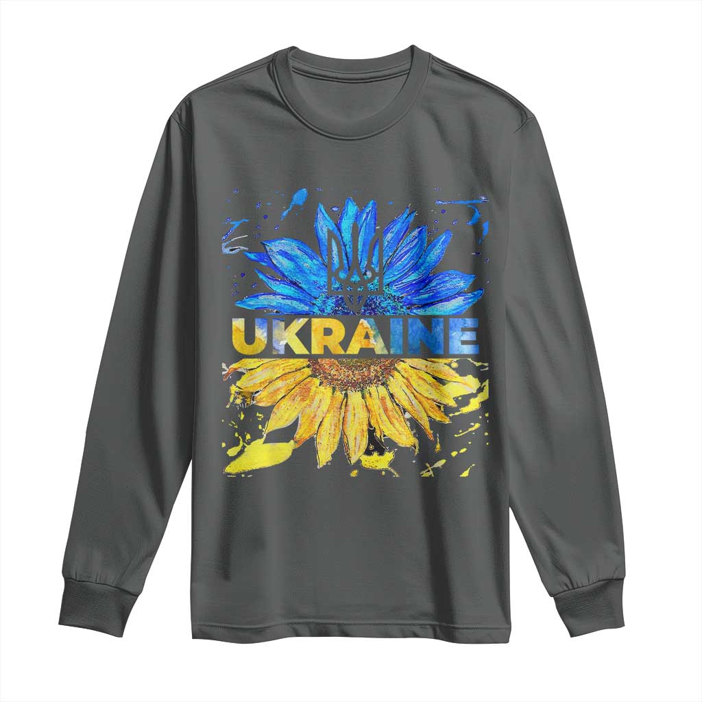 Ukraine Sunflower Ukrainian Flag Long Sleeve Shirt