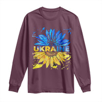 Ukraine Sunflower Ukrainian Flag Long Sleeve Shirt