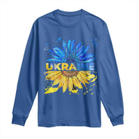 Ukraine Sunflower Ukrainian Flag Long Sleeve Shirt