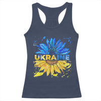 Ukraine Sunflower Ukrainian Flag Racerback Tank Top