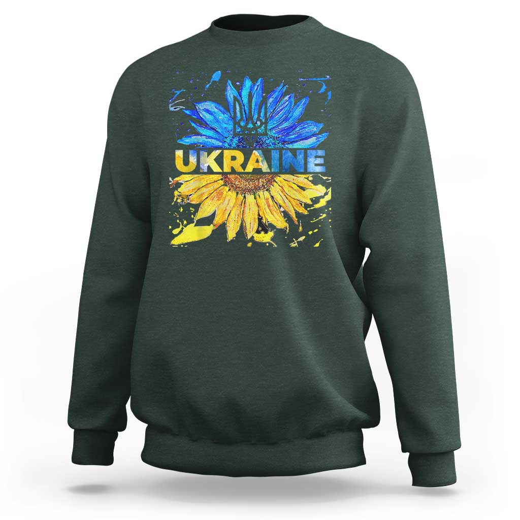 Ukraine Sunflower Ukrainian Flag Sweatshirt