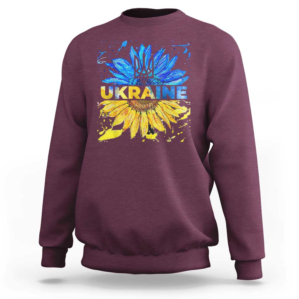 Ukraine Sunflower Ukrainian Flag Sweatshirt