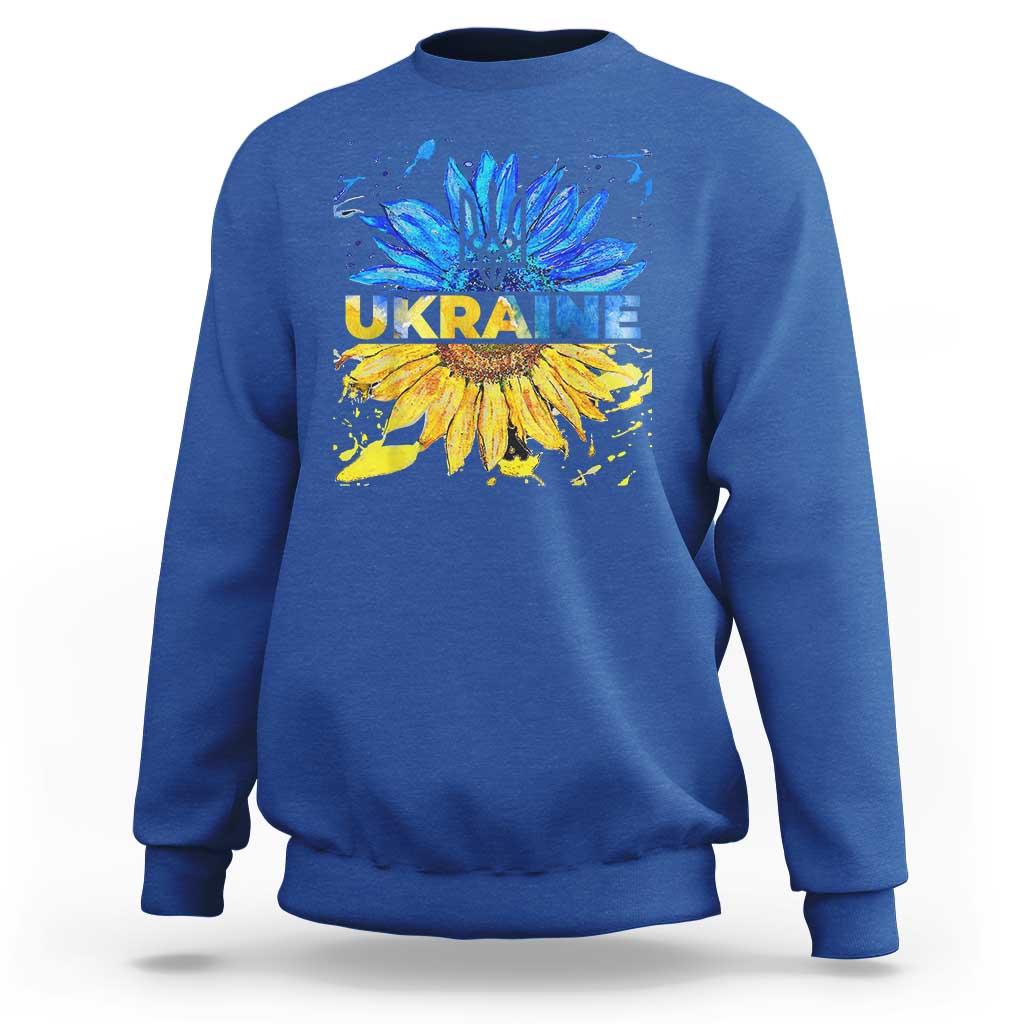 Ukraine Sunflower Ukrainian Flag Sweatshirt