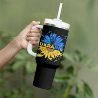Ukraine Sunflower Ukrainian Flag Tumbler With Handle