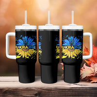 Ukraine Sunflower Ukrainian Flag Tumbler With Handle